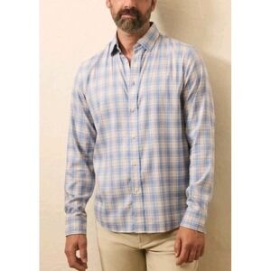 Faherty The Movement Button Up Shirt - Everbay Coast Plaid Sz L Comfort Preppy